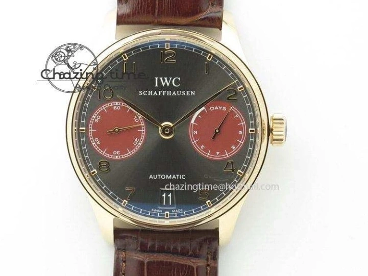 MIROTIME 1218 Efficient Portuguese Tourbillon IW5463 SS ZF Best Edition White Dial on Black Leather Strap 7170